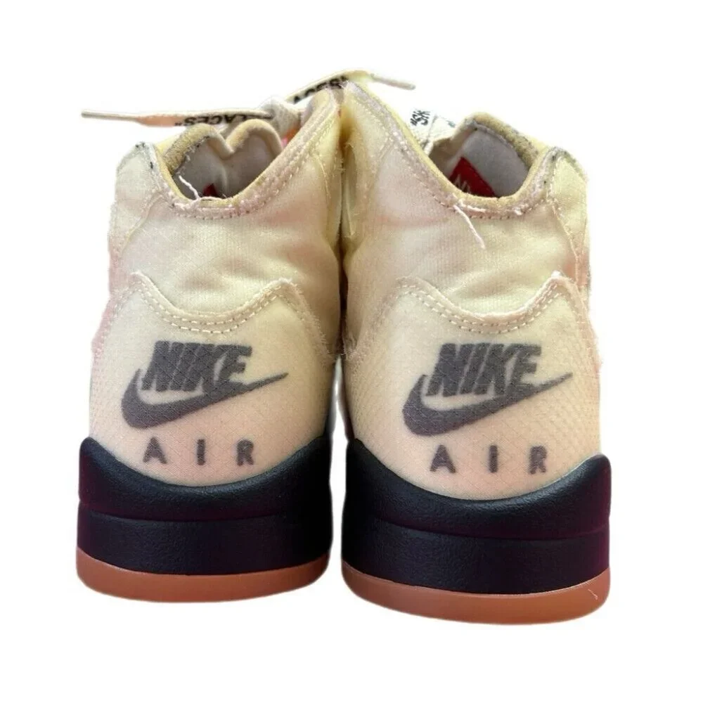 Nike Air Jordan 5 Retro Off-White Mid Sail Sneakers Shoes SIZE 7 DH8565-100